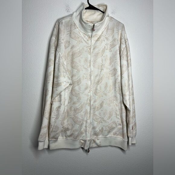 Vintage Karl Kani Polyester Track Jacket3XL White Gold 90s Sport Men
